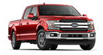 new red 4 door ford f150 pickup truck